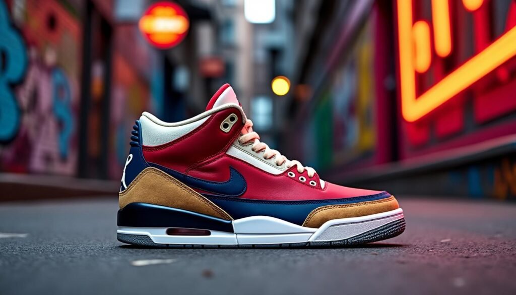 découvrez l'édition limitée des air jordan 3 'a ma manière', une collaboration qui allie style et exclusivité. cette paire iconique séduit les passionnés de sneakers avec son design audacieux et ses détails raffinés. ne manquez pas l'opportunité d'ajouter cette pièce rare à votre collection.