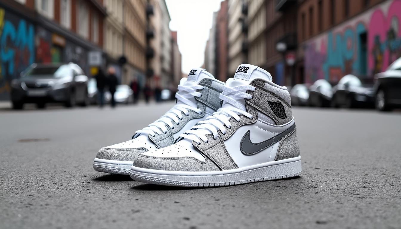 découvrez l'alliance parfaite entre luxe et sport avec le dior x air jordan 1 high. une collaboration emblématique qui réunit le savoir-faire de la maison dior et le style emblématique des sneakers air jordan. un incontournable pour les passionnés de mode et de basketball.