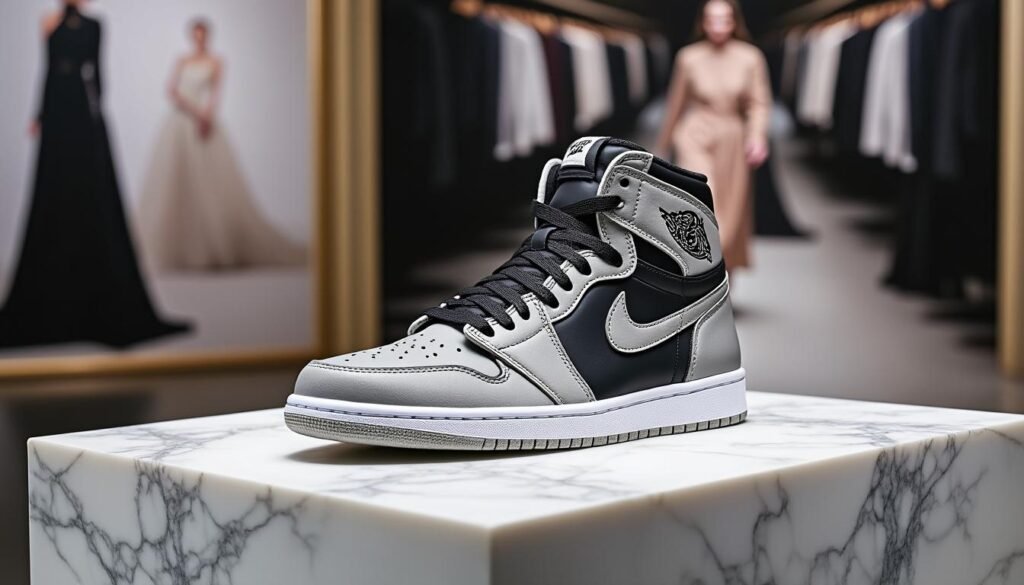 découvrez l'alliance parfaite entre luxe et sport avec la collaboration exclusive dior x air jordan 1 high. cette chaussure emblématique fusionne le savoir-faire artisanal de dior avec le design audacieux d'air jordan, offrant un style inégalé et un confort absolu.