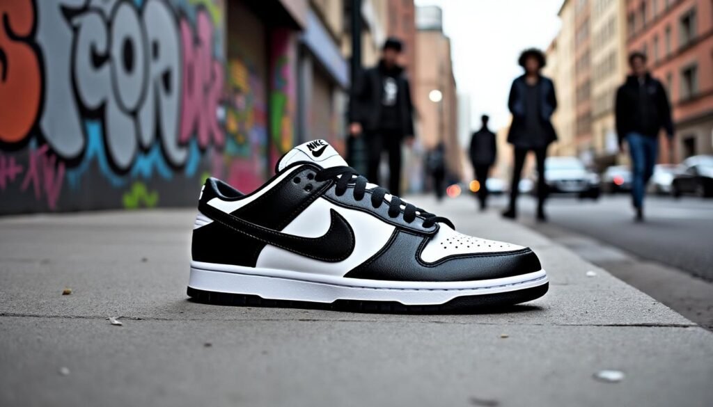 découvrez le phénomène des nike dunk low panda, une sneaker incontournable alliant style intemporel et confort. adoptez cette paire iconique qui séduit les amateurs de mode du monde entier et affirmez votre personnalité avec chaque pas.
