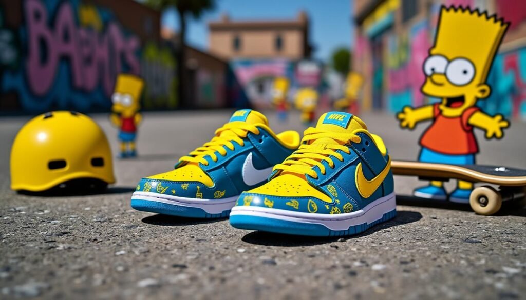découvrez l'univers captivant des nike sb dunk low 'bart simpson', une fusion unique d'histoire et de style. plongez dans les origines de cette sneaker iconique inspirée du célèbre personnage de la série animée et explorez son influence sur la culture urbaine et la mode contemporaine.