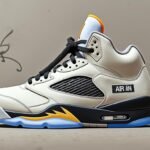 plongez dans l'univers exclusif de la collaboration entre off-white et air jordan 5 'muslin'. découvrez comment cette paire iconique allie design avant-gardiste et héritage sportif, offrant une fusion unique qui séduit les passionnés de sneakers et de mode.