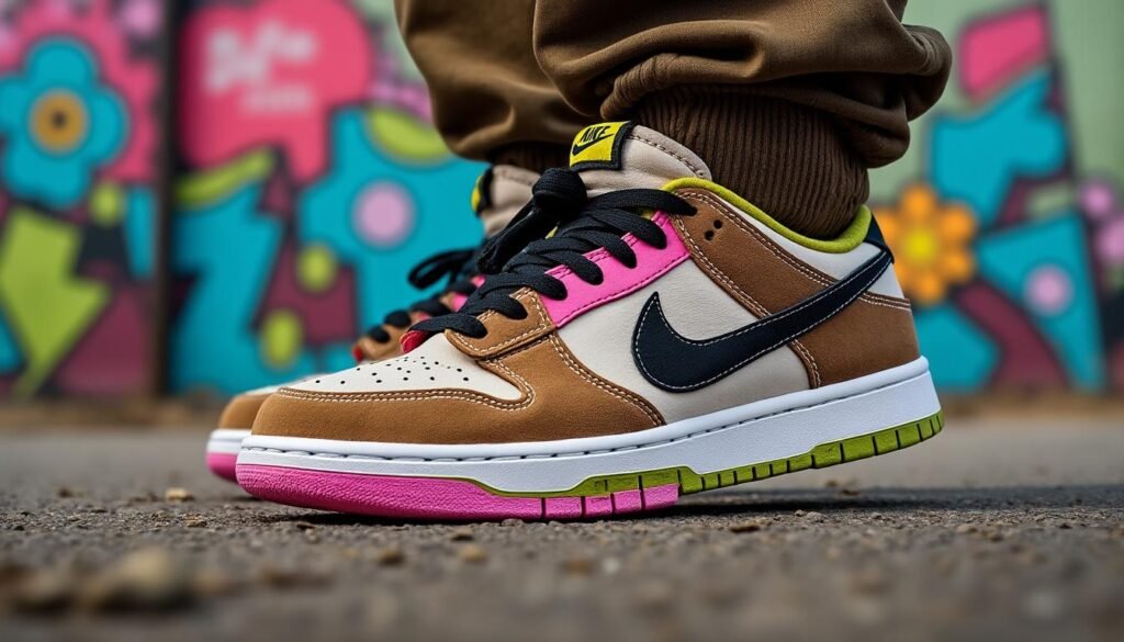 découvrez la collaboration explosive entre travis scott et nike avec les sb dunk low, une sneaker qui redéfinit les tendances et allie style urbain à une performance inégalée. plongez dans l'univers créatif de l'artiste et révolutionnez votre collection de sneakers.