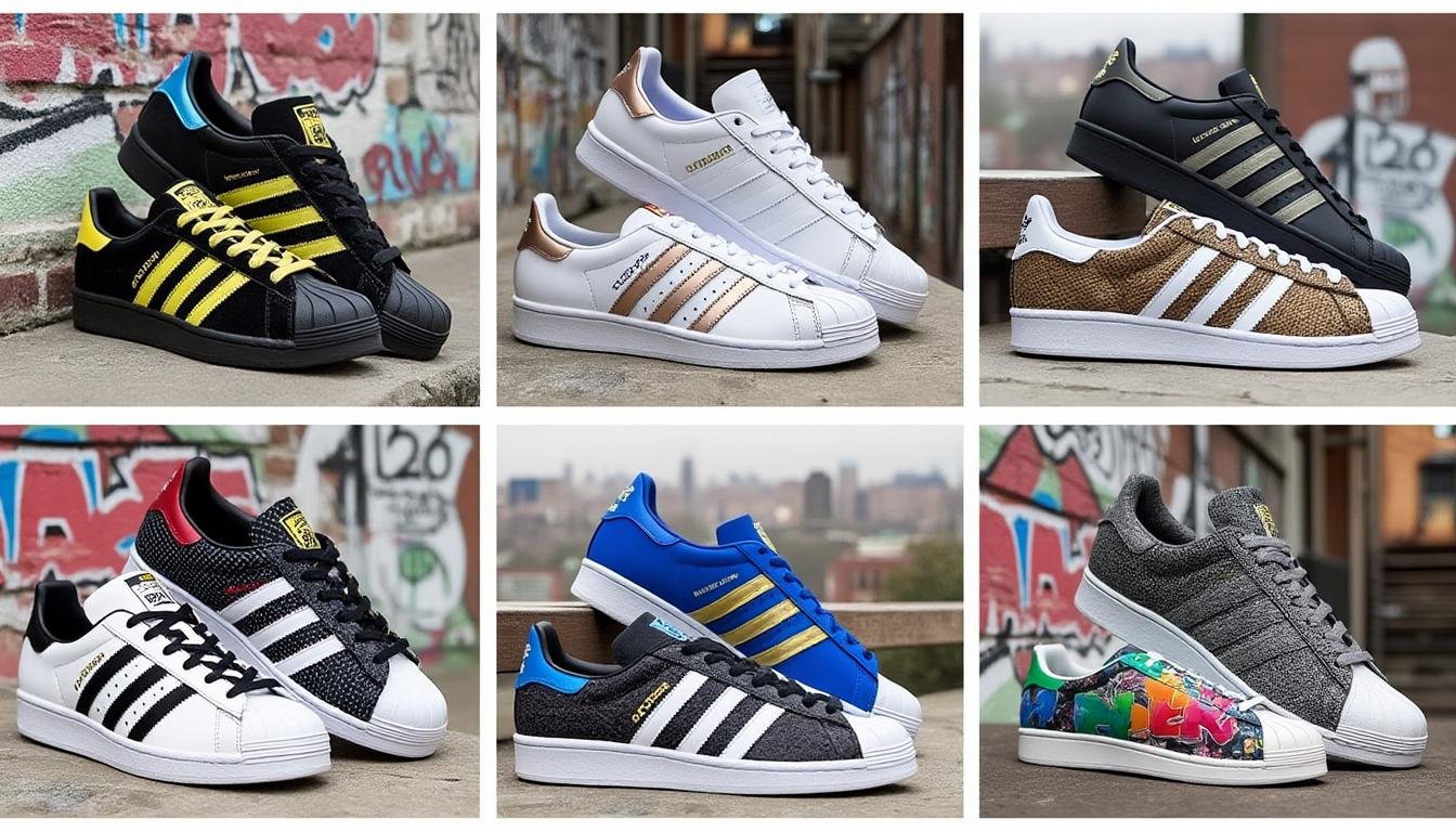 découvrez l'adidas superstar, la célèbre sneaker à coque en forme de coquille qui a révolutionné le streetwear et le hip-hop. alliant style emblématique et confort, cette chaussure intemporelle est un must-have pour tous les amateur(e)s de mode urbaine.