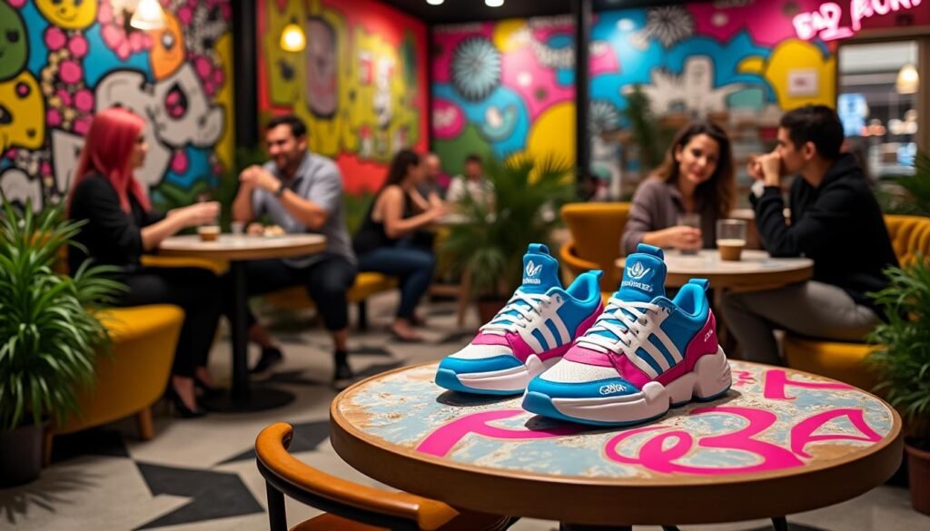 découvrez la collaboration unique entre bad bunny et adidas avec les forum low, une paire de sneakers au style inégalé inspirée par l'univers du café. un mélange parfait de confort et de tendance pour les amateurs de mode et de musique.