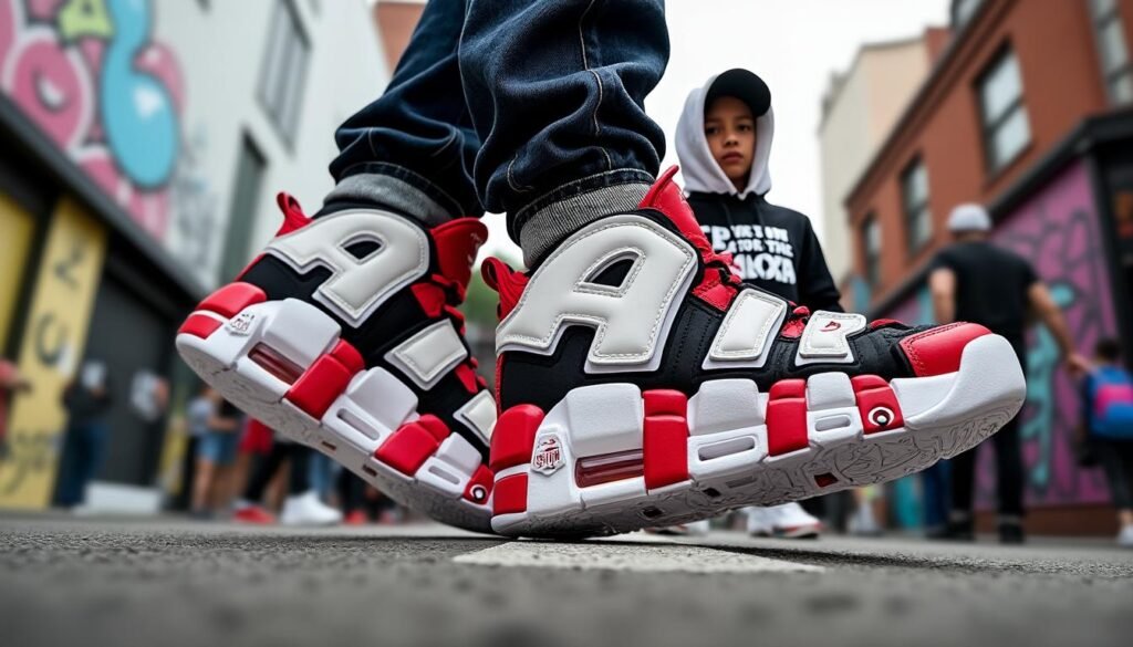découvrez la nike air more uptempo, la sneaker xxl emblématique portée par scottie pippen. alliant style audacieux et confort ultime, elle est devenue un incontournable du streetwear moderne. plongez dans l'univers de cette chaussure culte et affichez votre passion pour la culture urbaine.