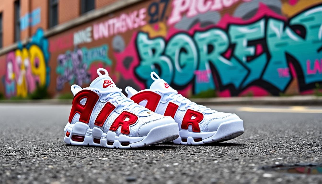 découvrez la nike air more uptempo, la sneaker emblématique portée par scottie pippen qui transcende le temps et s'impose comme un incontournable du streetwear. avec son design audacieux et ses détails xxl, cette chaussure allie confort et style pour un look inégalé.