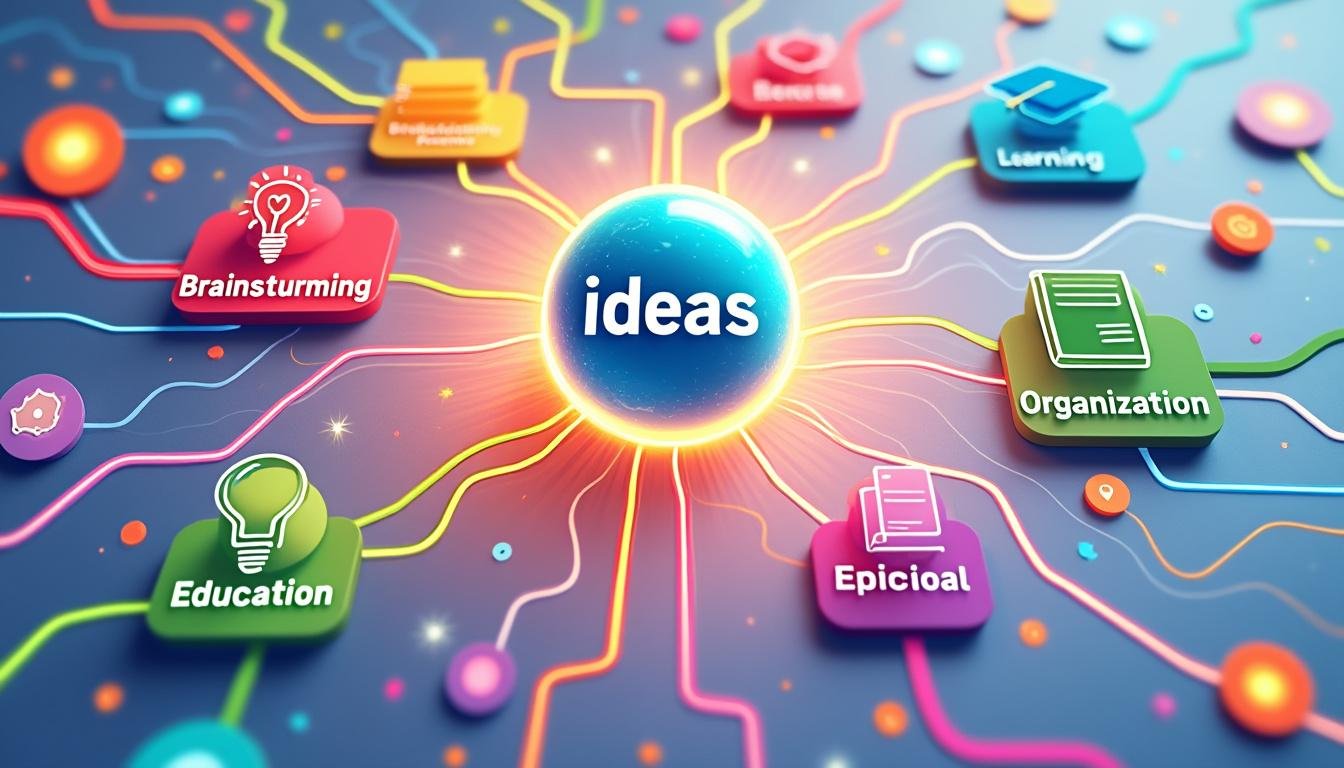 générateur de carte mentale sur bourse-apprentissage.com pour organiser et structurer efficacement vos idées et projets d'apprentissage.