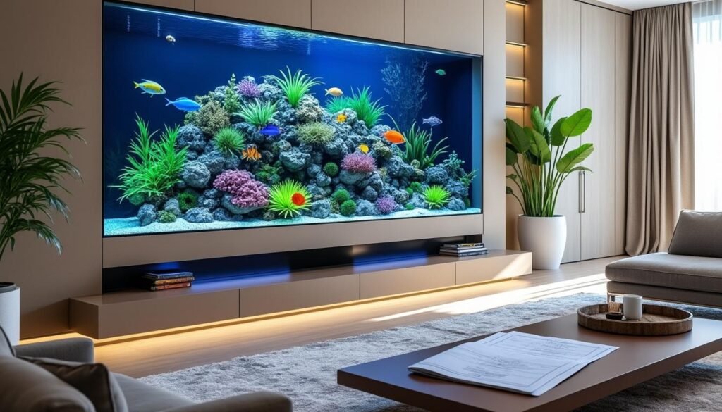 découvrez tout ce qu'il faut savoir sur les aquariums muraux ou encastrés : contraintes techniques, coûts, et conseils pour réussir l'installation.